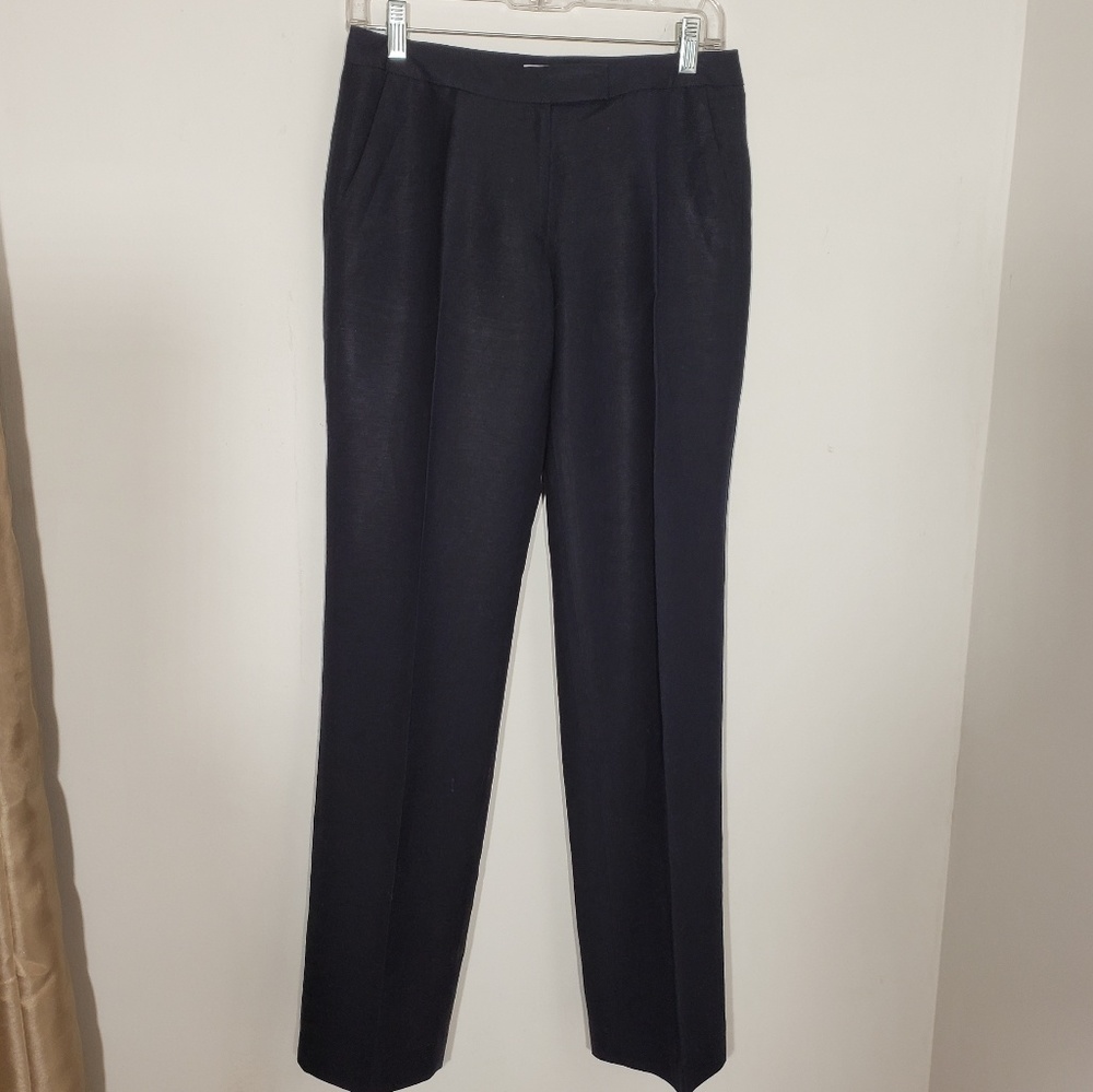 Calvin Klein navy linen pants size 2 - Picture 5 of 6